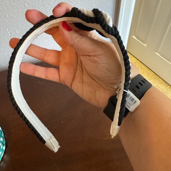 Anthropologie Black and white knot headband brand new - Picture 6 of 8